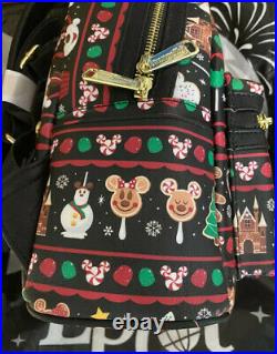 2019 Disney Parks Christmas Holidays Treats Snacks Loungefly Backpack Bag NEW