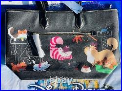 2020 Disney Parks Dooney & Bourke Reining Cats & Dogs Cat Pattern Tote Bag