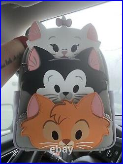 2021 DISNEY PARKS CATS Mini Backpack Loungefly Oliver Marie Aristocats Figaro
