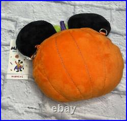 2021 Disney Parks Harveys Halloween Mickey Mouse Pumpkin Plush Crossbody Bag