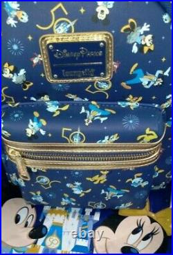 2021 Disney Parks Loungefly 50th Anniversary Backpack Bag Mickey Mouse A+ Place
