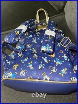 2021 Disney Parks Loungefly 50th Anniversary Backpack Mickey Mouse PRINT VARIES