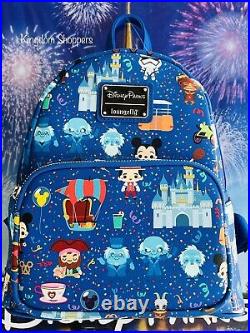 2021 Disney Parks Loungefly Icons Characters & Attractions Mini Backpack Castle