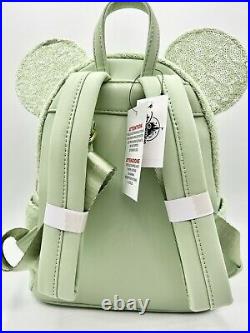 2021 Disney Parks Loungefly Mini Backpack Mint Green Sequins Sequin In Hand