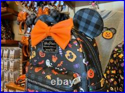 2021 Disney Parks Loungefly Minnie Mouse Halloween Mini Backpack NEW