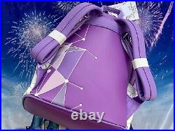 2021 Disney Parks Magic Kingdom Purple Wall Loungefly Mini Backpack