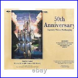 2021 Disney Parks Walt Disney World 50th Anniversary Cinderella Castle Tapestry