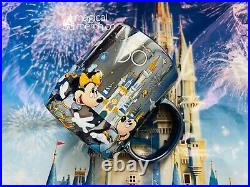 2021 Disney World 50th Anniversary 4 Parks Mickey & Friends Coffee Mug New