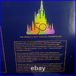 2021 Walt Disney World Parks 50th Anniversary Gold Resort Monorail Playset New