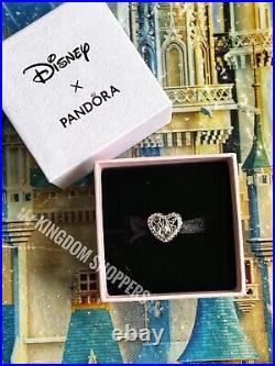 2022 Disney Parks Pandora Mickey Mouse Ear Hat Castle Heart Charm New