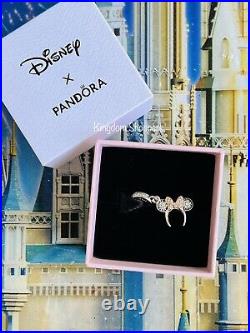 2022 Disney Parks Silver Minnie Headband Ears Pandora Charm New Authentic