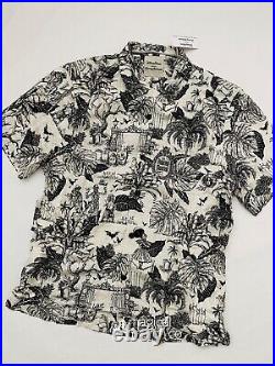 2022 Disney Parks Tommy Bahama Haunted Mansion Hawaiian Camp Shirt Men's L Large