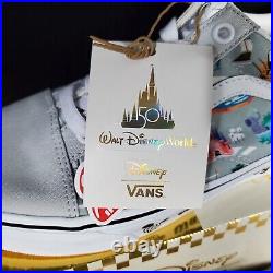 2022 Disney Parks Vault 50th Anniversary Vans Off The Wall Shoes Size M 6 W 7.5