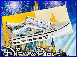 2022 Disney Parks Vault 50th Anniversary Vans Off The Wall Shoes Size M 9 W 10.5