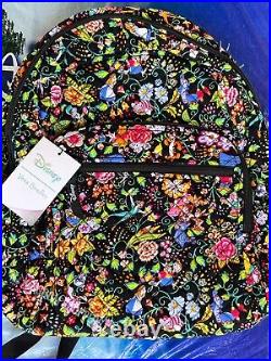 2023 Disney Parks Disney 100 Campus Quilted Cotton Backpack by Vera Bradley New