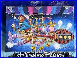2023 Disney Parks Epcot Figment Dreamfinder Michelle St Laurent Canvas 12x18