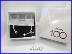 2023 Disney Parks Pandora 100 Years Mickey Ear Hat Drip Bracelet Charm Set New