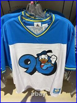 2024 Disney Parks Donald Duck 90th Anniversary Football Jersey Size S New