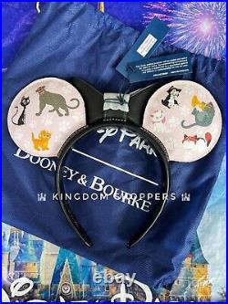 2024 Disney Parks Dooney & Bourke Cats Marie Cheshire Minnie Ear Headband NWT