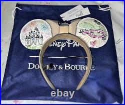 2024 Disney Parks Dooney & Bourke Sketch Mickey & Minnie Ears Headband