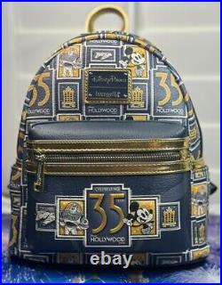 2024 Disney Parks Hollywood Studios 35th Anniversary Loungefly Backpack NWT