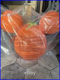 2024 Disney Parks Large Mickey Mouse Light Up Pumpkin Jack-O-Lantern BRAND NEW