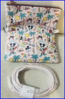 2024 Disney Parks Summer Mickey Mouse Crossbody/zip Closure Huge Phone Pocket