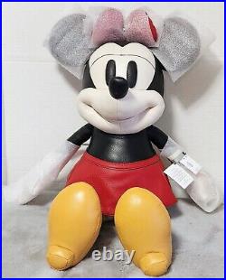Coach Disney Parks 2022 50th Anniversary Minnie Mouse Leather Plush New withTags