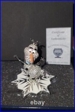 DISNEY Parks Arribas Swarovski Crystals OLAF Frozen Snowflake Jeweled Figure NEW