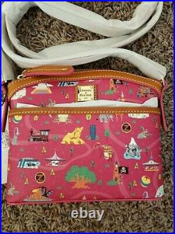Disney Dooney & Bourke Park Life pink Mickey rides attractions bag purse NWT
