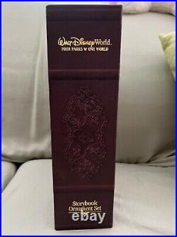 Disney Four Parks One World Storybook Sketchbook Ornament Set of 6 RETIRED NEW