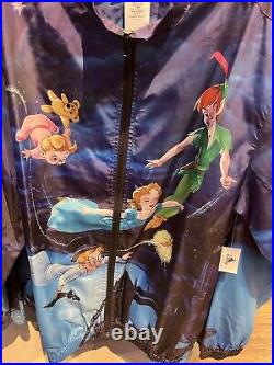 Disney Park 2023 Peter Pan Tinker Bell Windbreaker Jacket Adult L XL 3XL NEW