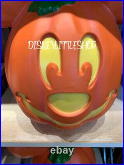Disney Parks 2022 Halloween Mickey Mouse Light-Up Jack-o'-Lantern Giant Pumpkin