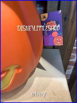 Disney Parks 2022 Halloween Mickey Mouse Light-Up Jack-o'-Lantern Giant Pumpkin