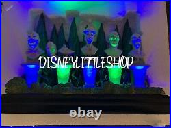 Disney Parks 2022 Haunted Mansion Singing Head Busts Figure Figurine Light Sound