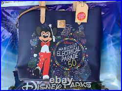 Disney Parks 2022 Mickey Main Street Electrical Parade Tote Bag Dooney & Bourke