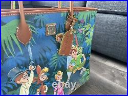 Disney Parks 2022 Peter Pan Tinker Bell Tote Bag Dooney & Bourke NWT