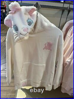 Disney Parks 2023 Aristocats Marie Hoodie Sweater M/L OR L/XL NEW