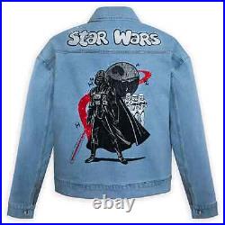 Disney Parks 2023 Star Wars May The 4th Darth Vader Denim Jacket Size L NEW