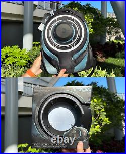 Disney Parks 2023 Tron Lightcycle Run Backpack Bag and Light Disc Speaker BUNDLE