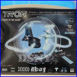 Disney Parks 2023 Tron Lightcycle Run Glow In The Dark Track Set Remote Control