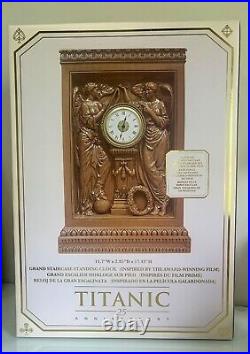 Disney Parks 25th Anniversary Titanic Movie Grand Staircase Standing Clock New