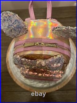 Disney Parks 50th Anniversary EARidescent Pink Loungefly AND MinnieEars Both NWT