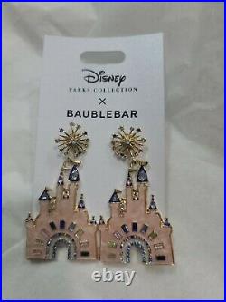 Disney Parks 50th Baublebar x Collection Cinderella Castle Womens Earrings WDW