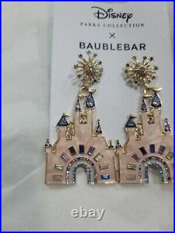 Disney Parks 50th Baublebar x Collection Cinderella Castle Womens Earrings WDW