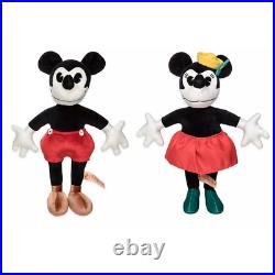 Disney Parks 90th Anniversary Limited Release Mickey Minnie Mouse Plush Set NEW