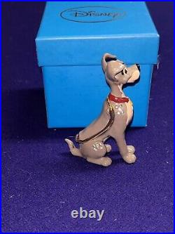 Disney Parks ARRIBAS Jeweled LADY & THE TRAMP Tramp Trinket Box Figurine New