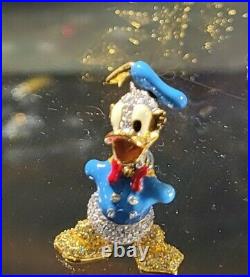 Disney Parks Arribas DONALD DUCK Swarovski Crystal Figurine Figure NEW