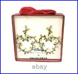 Disney Parks BaubleBar Mickey Mouse Christmas Holiday Lights Earrings