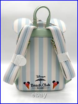 Disney Parks Beach Club Resort Scented Loungefly Mini Backpack Mickey Minnie NWT